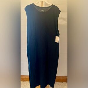 Universal Thread Black Knit Midi Shift Dress XL